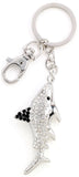 Kubla Craft Crystal Shark Key Chain