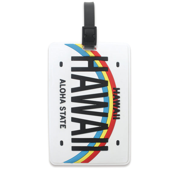 Hawaii License Plate PVC Luggage Tag