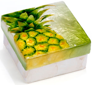 Kubla Crafts Capiz Shell Pineapple Box