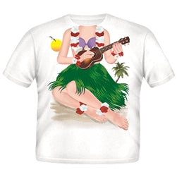 Just Add A Kid Hawaiian Girl Ukulele Baby Romper 