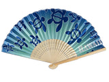 Honu Bamboo & Satin Souvenir Fan