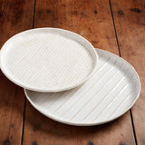 Mudpie Stoneware Platter Set, 2-Piece