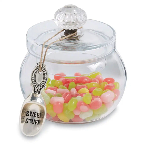 Mudpie Glass Candy Jar with Door Knob Lid