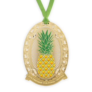 Polynesian Cultural Center "Pineapple" Metal Christmas Ornament