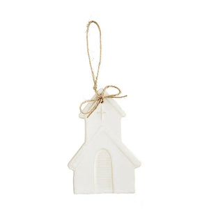 Church White Glazed Ornament - Polynesian Cultural Center