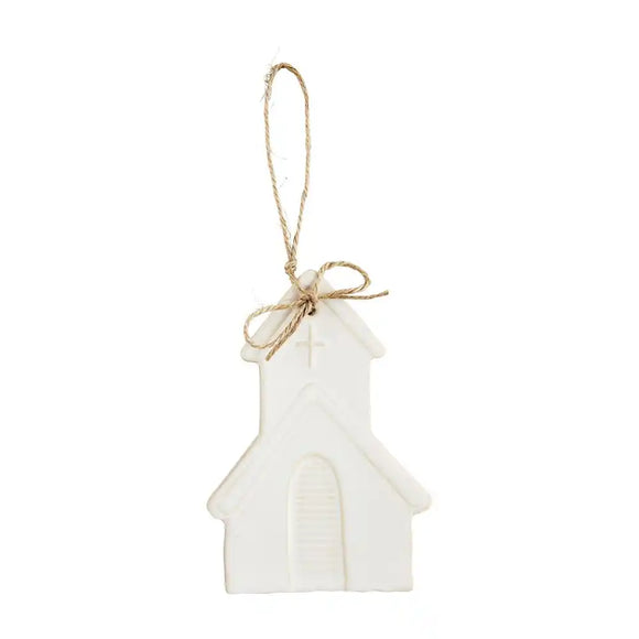 Church White Glazed Ornament - Polynesian Cultural Center