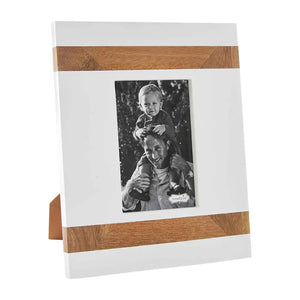 Mudpie Mango Wood Straps Picture Frame- 4" x 6"