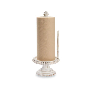 Beaded White Wood Paper Towel Holder - Polynesian Cultural Center