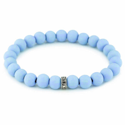 Jilzarah Periwinkle Coral  Stack Bead Bracelet