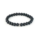 Jilzarah Men's Stack Large Bracelet- Noire (Black)