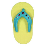 Clay Critters "Jeweled Flip Flop" Refrigerator Magnet