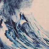 Cott N Curls "Great Wave" Canvas Tote Bag