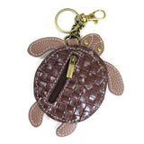 Back view Chala Sea Turtle Coin Purse/Key Fob