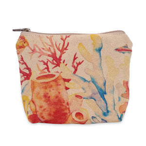 Cott N Curls "Corals" Travel Bag/Pouch 