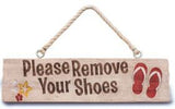 "Please Remove Your Shoes" Hanging Sign