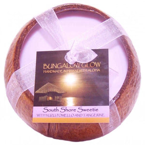 Bungalow Glow "North Shore Sweetie" Coconut Shell Scented Candle