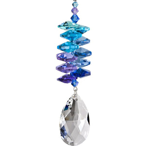 Woodstock Chimes "Moonlight Crystal Cascade Almond" Suncatcher