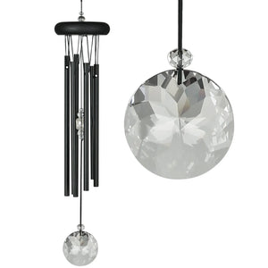 Woodstock Chimes "Crystal Meditation" Black Wind Chime