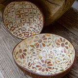 Mother of Pearl Mosaic Polka Dot Coconut Bowl