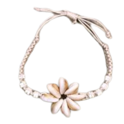 Sigay Shell Flower Macrame Bracelet - Polynesian Cultural Center