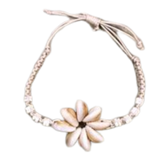 Sigay Shell Flower Macrame Bracelet - Polynesian Cultural Center