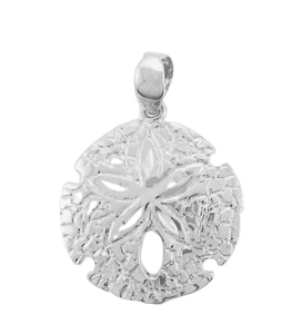 Sterling Silver Sand Dollar Pendant - Polynesian Cultural Center