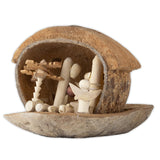 Hawaiian Coconut Shell Nativity Scene