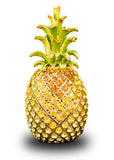 Yellow Swarovski Crystal Pineapple Box- 5"