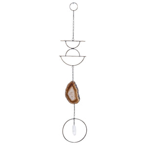 GeoCentral Crystal Agate Wall Hanging- 18"