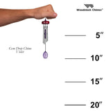 Woodstock Chimes "Violet Fairy Gem Drop" Wind Chime Dimension