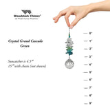 Woodstock Chimes "Green Crystal Grand Cascade" Suncatcher