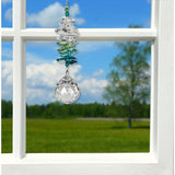 Woodstock Chimes "Green Crystal Grand Cascade" Suncatcher