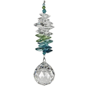 Woodstock Chimes "Green Crystal Grand Cascade" Suncatcher