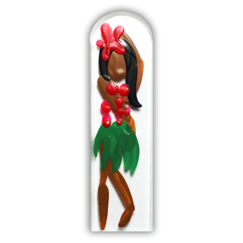 95° and Sunny Hula Girl Crystal Glass Nail File