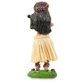 Hula Girl with Ukulele Dashboard Bobble Doll- Backside View