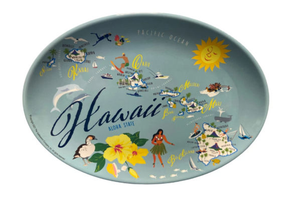 Galleyware Hawaii Melamine Platter- 16