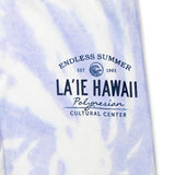 Marina 'Endless Summer" Tie Dye Joggers  Closeup on Imprint