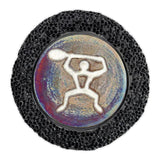 Joy Crafters "Raku" Ceramic Coaster Set with Hula Paddle Design, 2-Piece