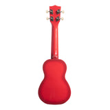 Makala Red Burst Dolphin Soprano Ukulele- Back View