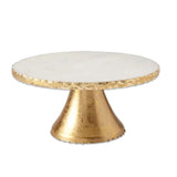 Marble Gold Pedestal Cake Stand - Polynesian Cultural Center