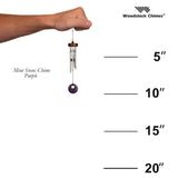 Woodstock Chimes "Precious Stones" Mini Wind Chime  Size Guide