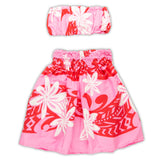 Hawaiian Malulani Keiki (Child) 2-Piece Hula Clothing Set- Pink