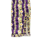 Hawaiian "Naomi" Cotton Muumuu Dress with Ruffled Hem- Ginger Purple