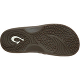 Bottom view OluKai Men's "Hokua" Sandals- Outsole with Olukai logo