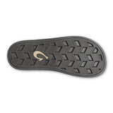 Bottom view of Olukai "Ulele" Men's  Sandals Outsole with Olukai logo