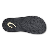 Olukai ‘Ohana Sandal in Black -Underside view 