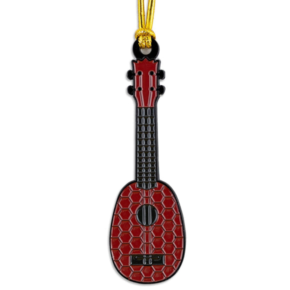 Novelty Pineapple Ukulele Metal Ornament 