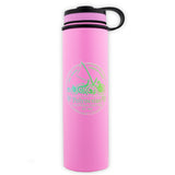 Insulated Polynesian Cultural Center Pink Stainless Steel Flask- 24 oz.