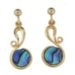 Ariki Gold Antique Round Earrings 