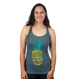 Women's Racerback Pineapple Bliss 2X - Polynesian Cultural Center